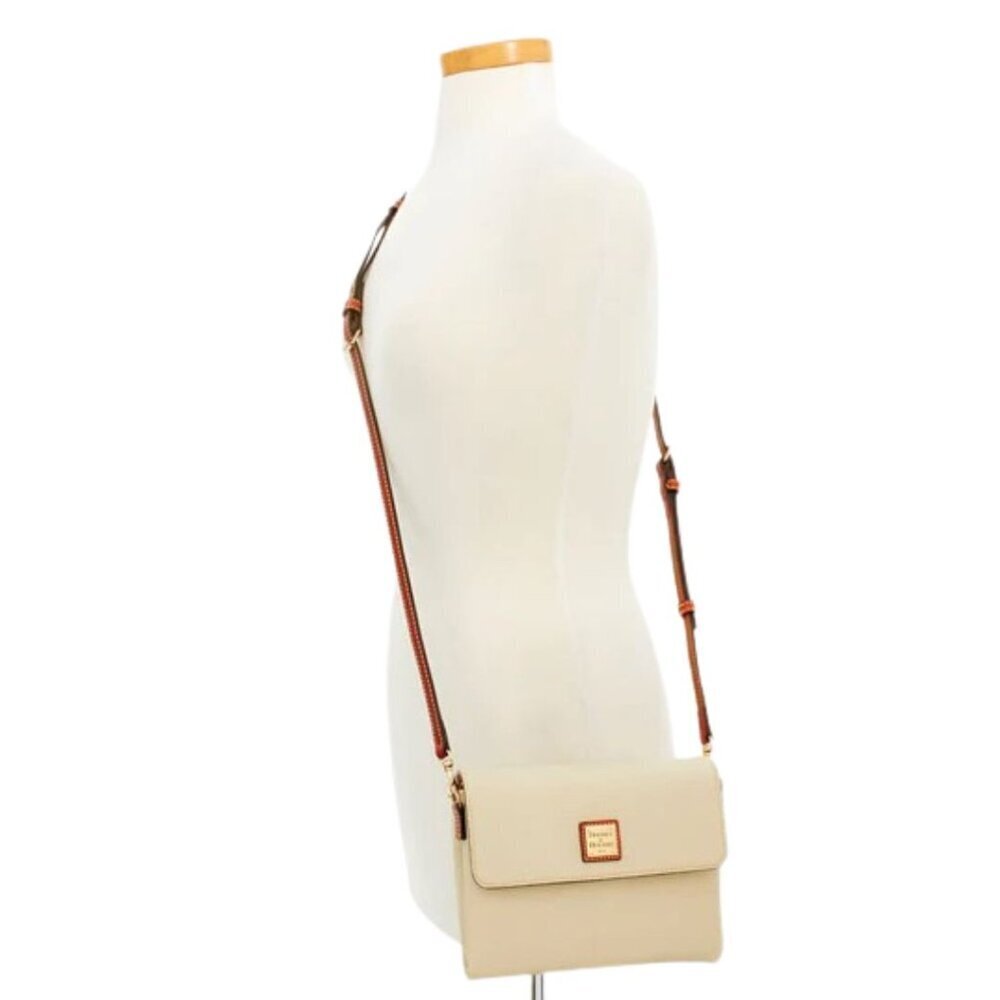 Dooney & Bourke Pebble Grain Leather Hunter Crossbody - Bone